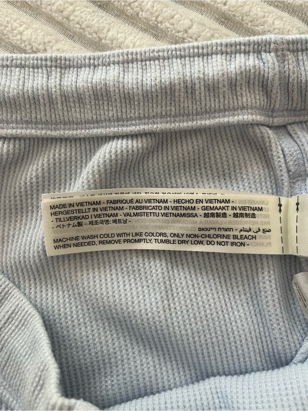Vuori Waffle Wide Leg Pants in Soft Sky - Picture 13 of 13